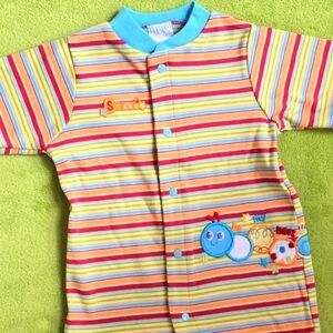 NWT 0-3M Lamaze UNISEX Baby BOYS & GIRLS STRIPES + Caterpillar 100% COTTON (Q1)